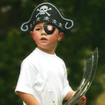 boy dressed as pirate